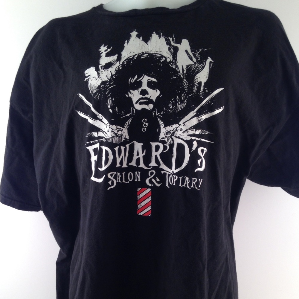 Edward Scissorhands Salon & Topiary Mens XXL Tee